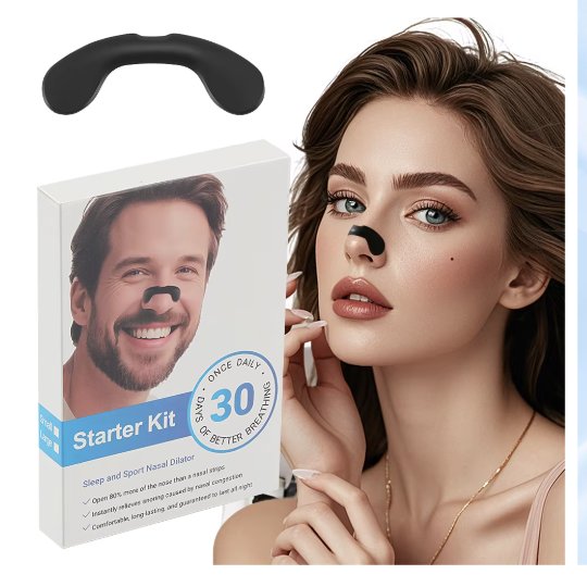 Nasal Dilator Starter Kit – Reusable Support Strips & Adhesive Tabs