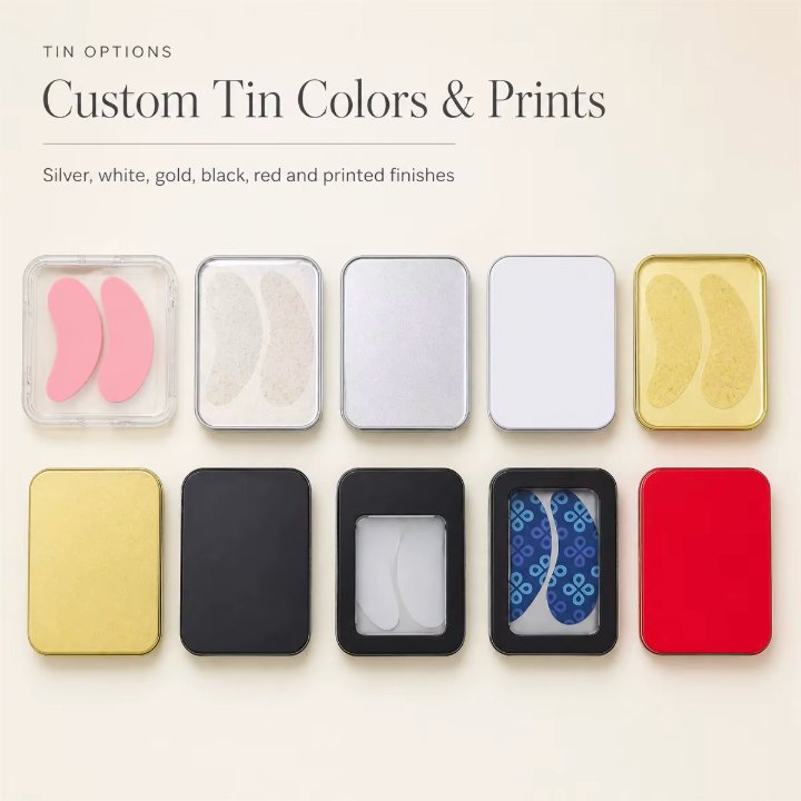 Custom Logo Silicone Under-Eye Patches – Reusable Collagen-Style Eye Pads