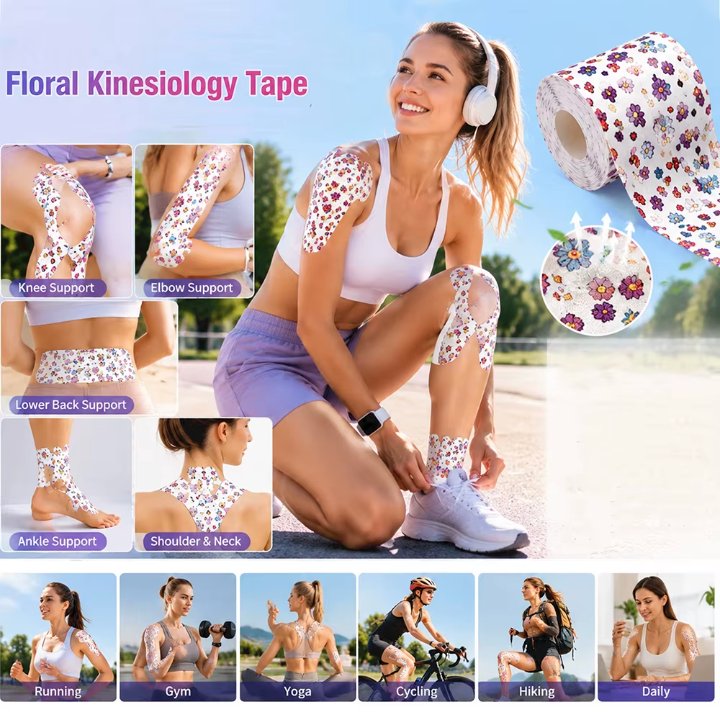 Custom Logo Printed Kinesiology Tape – OEM Sports Muscle Tape Rolls