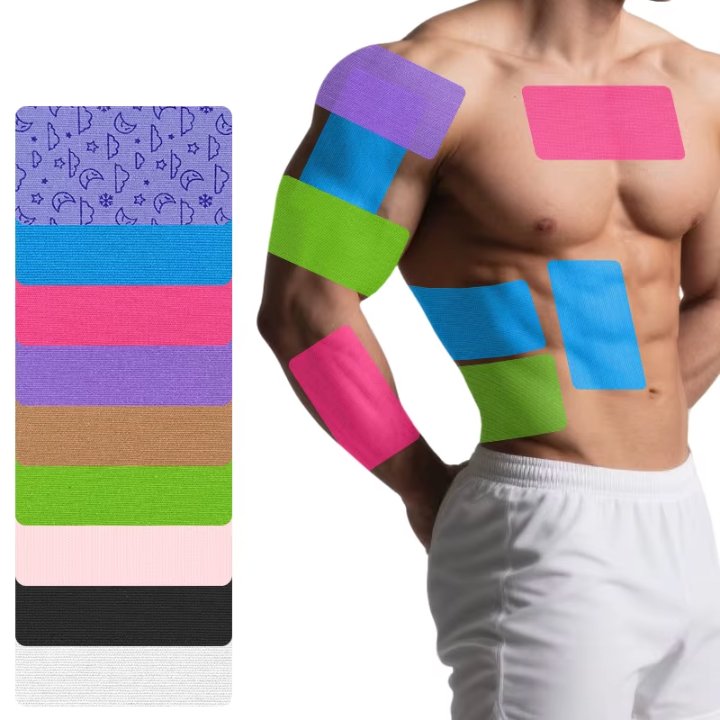 Custom Printed Rectangular Sports Patch – Elastic Support Muscle Tape