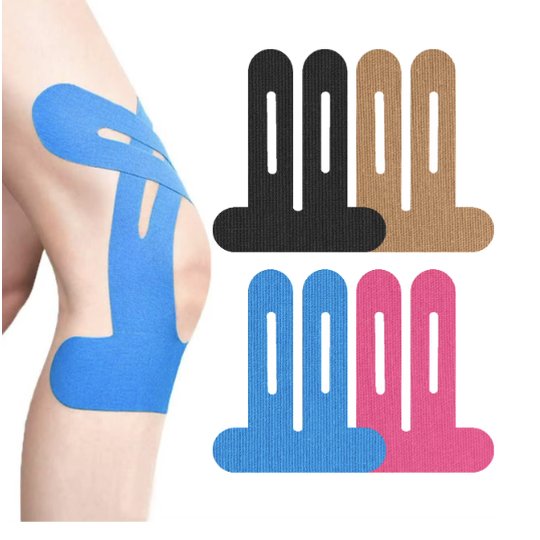 Cotton Knee Kinesiology Tape Patches – Waterproof, Latex-Free (475+ sold)