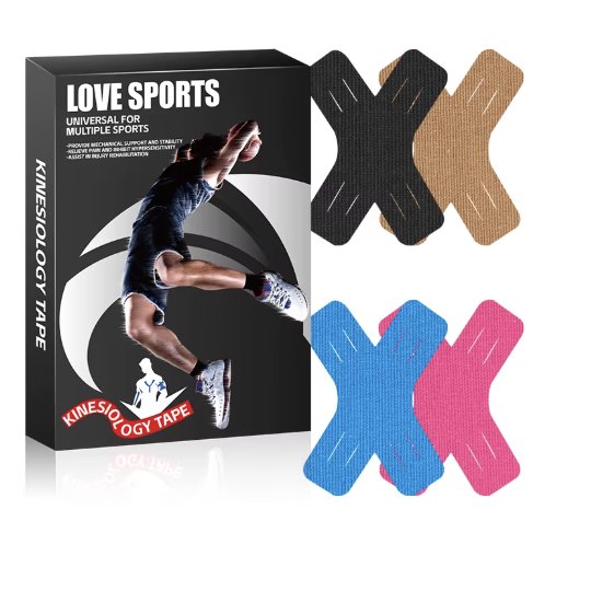 X-Shaped Kinesiology Tape – Elastic Muscle Support Strips