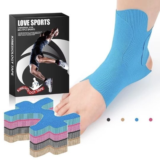 25 cm Muscle Tape Box Set – Ankle & Foot Support Patches