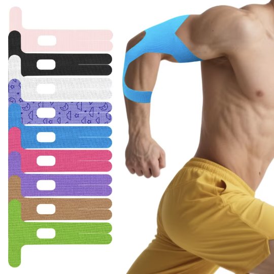 Pre-Cut Elastic Sports Tape – Knee, Shoulder & Elbow Patch
