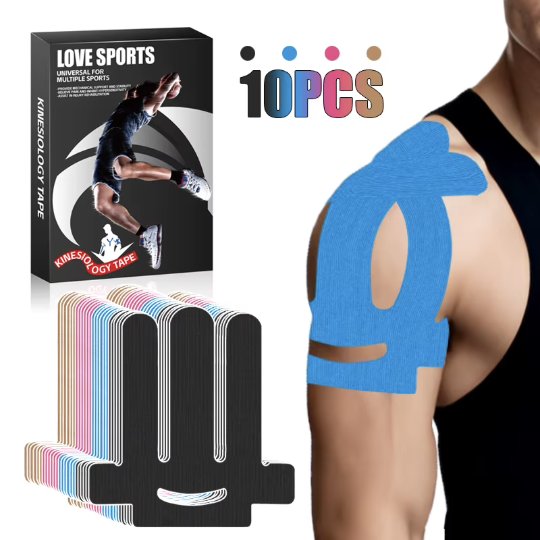 Pre-Cut Shoulder Support Muscle Patch – Sports Kinesiology Tape
