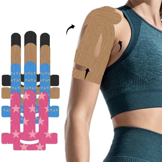 Custom Pre-Cut Shoulder Muscle Tape – Elastic & Breathable