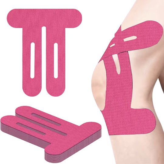 MZ-JRT013 Pre-Cut Knee Kinesiology Tape 22 × 25 cm – Tan
