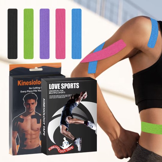Custom Logo Pre-Cut I-Shape Sports Tape – Physiotherapy Muscle Strips