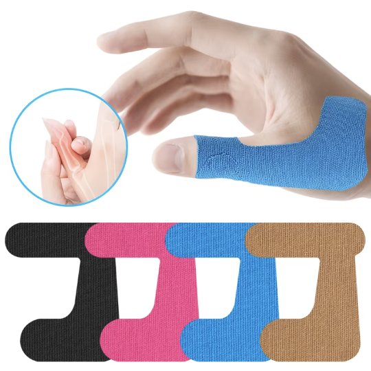 Pre-Cut Cotton Thumb Support Tape – Hook & Loop Closure